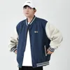 Jackets para hombres Autumn Tops Coat Brand de lujo Bordado perezoso Béisbol suelto Jersey Street Fashion Bomber 220927