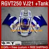 Tank Fairings Kit f￶r Suzuki SAPC RGVT250 RGV-250CC 1988-1989 BODYS 159NO.117 RGV-250 RGV250 VJ21 RGVT-250 1988 1989 RGVT RGV 250CC 250 CC 88 89 ABS FAIRING Black White