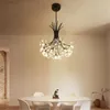 Pendant Lamps Nordic Loft Art Crystal Dandelion Chandelier Modern Warm Bedroom Living Room Cafe G4 Led Hanging Light Fixtures Free EMS