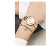 Montre-bracelets 2022 pour femmes au poignet Femmes Crystal Diamond Montres Luxury Gold Watch en acier inoxydable Horloge f￩minine