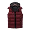 Hommes Gilets marque Hiver Casual Survêtement Chaud Capuche Veste Sans Manches Imperméables Vestes Parkas 220927