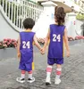 Fans Tops Tees Child 8 24 23 Jersey 2 -delige set basketbal Top Shirt Jerseys Pak Kit Jeugdbasketballen Jerseyes uniformen