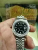 avec boîte d'origine montres de luxe 41mm hommes 18k argent cadran noir plus grand diamant automatique marque de mode montre-bracelet pour hommes 2024