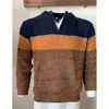 Men's Sweaters Men Knitted Sweater Spring Warm V Neck Pullover Jumper Long Sleeve Casual Loose Male Autumn Winter Knitwear Tops Plus Size 220928