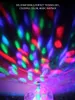 Multi Crystal E27 Disco Ball Lamp RGB Rotating LED DJ Party Bulb Lights Decor för Holiday Wedding Birthday Christmas Disco Light Sound Activated