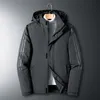 Mens Down Parkas Winter Jackets Cotton Blobiegowe polarowe płaszcze plus rozmiar 6xl 7xl 8xl ponadwymiarowy wiatr czarny luźne luźne wodoodporne wyściełane 220928