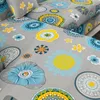 Campa a cadeira Mandala Flores Grandes Afrento de braço Slipcovers Bohemian Sofá Toalha seccional elástica para o escritório da sala de estar 1 2 3 4 Seat