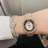 Montres-bracelets Cristaux Facet Egg Montres pour femmes Brillant Zircons Montre-bracelet Véritable Bracelets en acier inoxydable Shell Analog Relojes