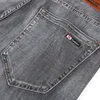 Jeans para hombres Moda clásica de verano Smoky Grey Stretch Tamaño grande Pierna ancha suelta Pantalones casuales de cintura alta Pantalones delgados de marca masculina 220927