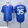 Man Dames Jeugd Mitchell en Ness Baseball Jersey Vintage 30 Yordano Ventura 35 Eric Hosmer 36 Cam Gallagher 16 Bo Jackson 6 Lorenzo Cain