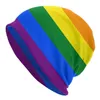 Berets Gay Bear Flag GLBT Slouchy Beanie Men Women Trend Winter Warm Skullies Beanies Hats Adult LGBT Lesbian Knitted Bonnet Cap