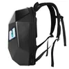 Outdoor Motorcycle Backpack LED Display Screen Shoulder Bag Men Sling Crossbody Bags DIY Text Picture Animation Light Travel Tool Box