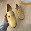 Dress Shoes Flat Loafer for Women Genuine Leather Flats Ladies Outwear Low Heels Moccasin Casual Sneakers Chaussure Femme 220926 GAI GAI GAI