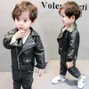 Jackor Leather Boy Fleece Baby Kids Coats Autumn Winter Children BT003 220928