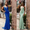 Casual Dresses Wepbel V-neck Spaghetti Strap Party Dinner Dress Sheath Slim Maxi Women Sexy Green Suspenders Backless Evening