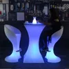 Décoration de fête de mariage 16 couleurs changeantes LED meubles lumineux Bar Table discothèque tabouret pour les vacances intérieures en plein air