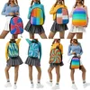 Pop de rugzak Decompressie Design School Backpack Bag Gray Cute Rainbow Pop Fidget Bookbag Back to School 220513