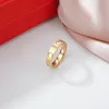 Plate gold ring Designer jewelry luxury love rings for lovers couple gift men women popular party wedding jewelries unisex ladies 6627526
