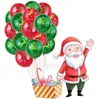 عيد الميلاد الديكور بالون 12 بوصة شجرة عيد الميلاد سانتا كلوز البالون البالون جرس الجرس الأيائل البالونات المطبوعة البالونات الحفلات لوازم BH7679 TYJ