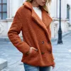 Abrigo de peluche de piel sintética para mujer, chaquetas mullidas de manga larga, chaqueta cálida de invierno para mujer, informal de gran tamaño 220927