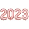 Parti Dekorasyonu Dijital Alüminyum Film Balon 2023 Balon Dekorasyon Düzeni Yeni Yıl 32Inch4054424