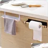 Bathroom Storage Organization Iron Wood Paper Towel Holder Door Rack Toilet Roll Cupboard Hanger Hook Kitchen Organizer Drop Deliver Dh5Fy