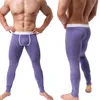 Biancheria intima termica da uomo Inverno Termico Mutande lunghe Sexy U Leggings Uomo Home Pigiama Pantaloni sportivi Mutande moda 220927