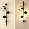 Nowoczesna lampa ścienna LED Nordic Circle Metal Circle Mur Sconce Home Indoor Decor Oświetlenie