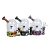 Smoking accessories ghost water pipe silicone and glass hookahs dab rig smoke bubbler tube