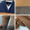 Men's Sweaters Men Knitted Sweater Spring Warm V Neck Pullover Jumper Long Sleeve Casual Loose Male Autumn Winter Knitwear Tops Plus Size 220928