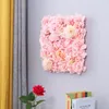 Decorative Flowers 2pc 3D Artificial Rose Flower Wall Panels Hydrangea Peony Home Party Wedding Background Baby Shower Decoration