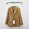 E31 Fashion Women Suit Designer Clothes Blazer Double G Spring New Releated Tops