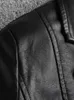Blazer e giacche da donna in pelle sintetica Lautaro primavera elegante nero leggero morbido manica lunga slim fit blazer e giacche da donna moda 220928