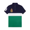 2022SS Europäisches und amerikanisches großes Sommerhemd für Herren, kurzärmeliges, lässiges, farbblockierendes Baumwoll-großes besticktes Mode-T-Shirt S-5XL