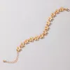 Charm Bracelets Vintage Flowers For Women Elegant Geometry Adjustable Metal Single Bangle 2022 Female Fashion Jewelry 20803