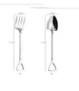 Coffee Spade Fork rostfritt stål Kaffe-sked omrörande skedar Hem Creative Kitchen Dining Flatware Tool RRB15874