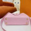 Gökkuşağı sapı çanta kadın omuz crossbody çanta kapağı Ladier cüzdan çantası gerçek deri çok pochette çıkarılabilir geniş kayış alt pirinç donanım harfleri