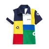 Nowy produkt Polos wysokiej jakości koszulka Lapel Męska bawełniana bawełniana moda uliczna siedmiokolorowa pasująca europejska i amerykańska przystojna koszulka S-5xl