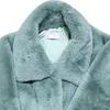 Dames bont faux lautaro winter lange oversized warme zachte zachte jas vrouwen laten schouder mouw casual losse Koreaanse mode 220928