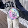 Autumn e Winter Plush Backpack Ins Cartoon Rabbit Bag Bag Girl Sacos luminosos
