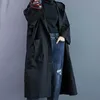 Trench Coats Oversised Women Spring jesienna długa Kardigan Trench płaszcz Kobieta kardigan płaszcz Casaco Longo Ladies Nowe przybycie femme płaszcze 2021 Y2209