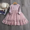 Girl's Dresses Vestidos Girls Winter Brandless Teenage Party Unicorn Princess Children Costume for Kids Deskleding 3 8T 220927