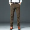 Men's Jeans 202 Autumn and winter Business jeanStraight Corduroy Pants Breathable high quality Multicolor Casual 220927