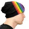 Berretti Rainbow Pride LGBT Unisex Bonnet Winter Knit Hat Skullies Berretti Caps Adult Transgender Gay Lesbian Beanie Hats Outdoor Ski Cap