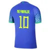 Coupe du Monde 2022-23 22/23 Brésil VINI JR. Maillot de football brasil CASEMIRO NEYMAR J R G.JESUS P.COUTINHO Chemise extérieur L.PAQUETA T.SILVA PELE Équipe nationale