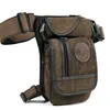 Waist Bags High Quality Men's Canvas Drop Leg Bag Military Motorcycle Multi-purpose Messenger Shoulder Belt Hip Bum Fanny Pack 220926