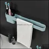 Bathroom Storage Organization Thickened Towel Bar Punching Water Wall Hanging Rack Vanity Toothbrush Barrel Box Zp7131614 Drop Deliv Dhrfg