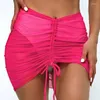 Costumi da bagno da donna 2022 Summer Bikini Cover Skirt Beachwear Short Beach Wrap Gonne Sexy Wear Bikini Cover-Ups Mini