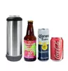 Stainless steel Sublimation speaker tumblers 4 in 1 can cooler with 5 colors bluetooth and two lids water bottles 16oz Coffee mugs B0004