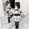 Coat Thick Lamb Woolen Children Long Section Girl Jackets Kids Outerwear s For Wool Jacket Winter Overcoat 220927